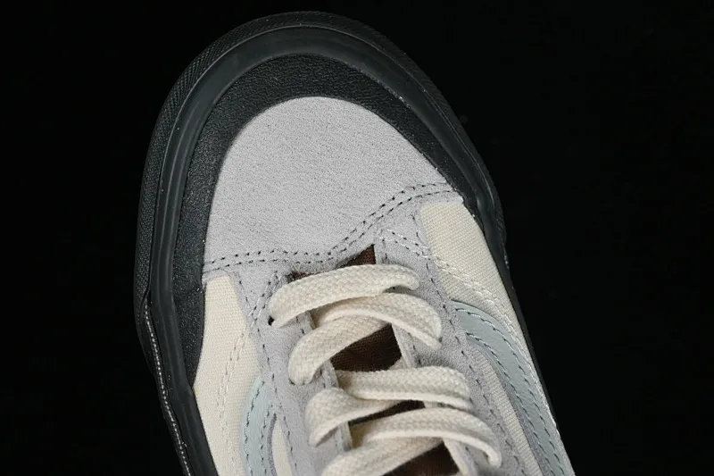 All categories Vans Vans series Vans Low Vans low top Vans Old Skool Reissue 136 color matching gray blue and white retro casual vulcanized sneakers VN000CRPGRN